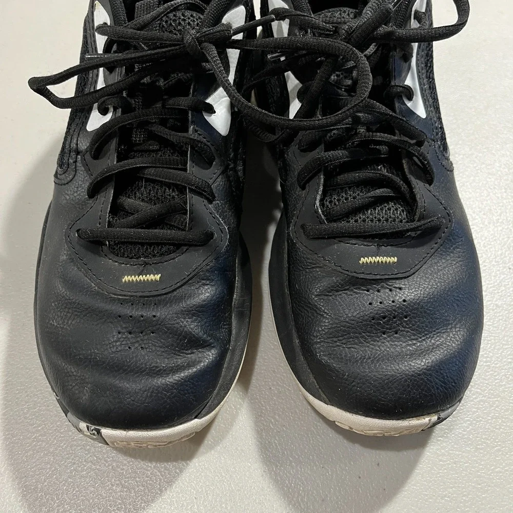 Under Armour Lockdown 6 GS Basketball Shoes Youth 7Y Black Gold‎ 3025617-003
